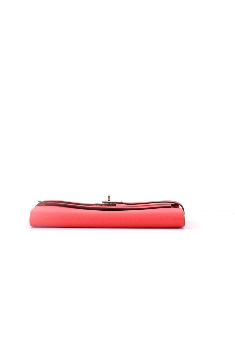 Pre-Owned Hermes Kelly Wallet Epsom Long, Alternate, color, Rouge Pivoine