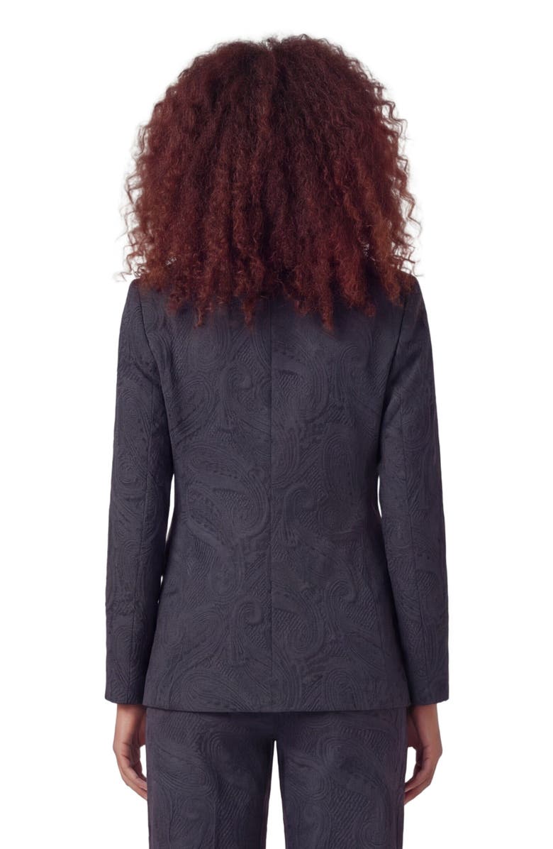 Lords of Harlech Crochet Paisley Womens Tailored Blazer, Alternate, color, Crochet Paisley Caviar