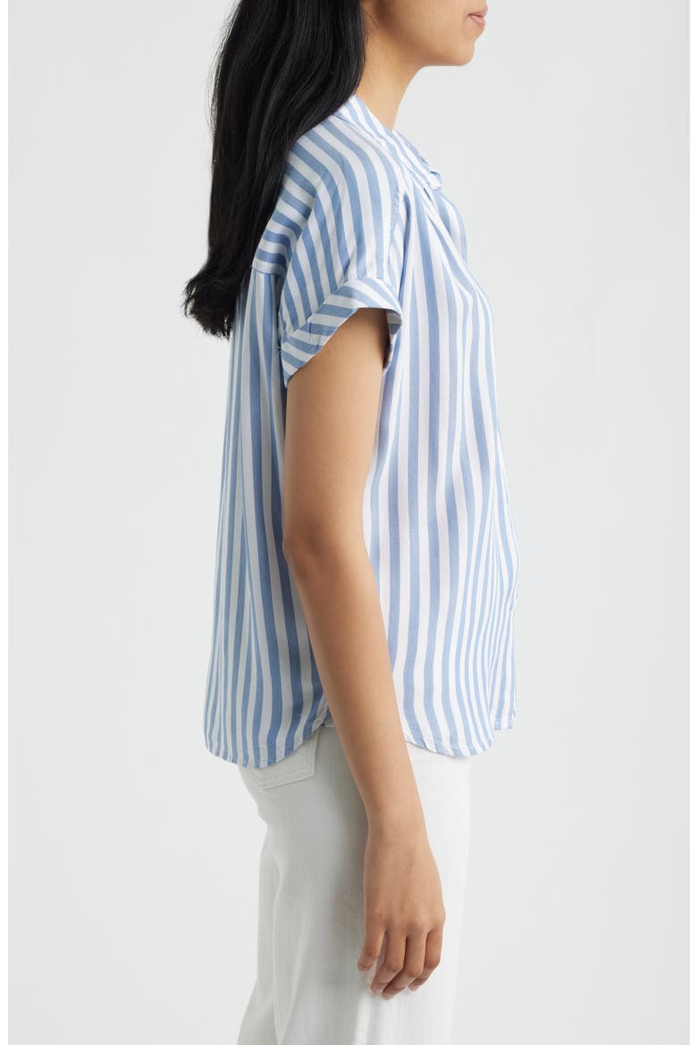 Darby Short Sleeve Button-Up Shirt, Alternate, color, SLATE BLUE