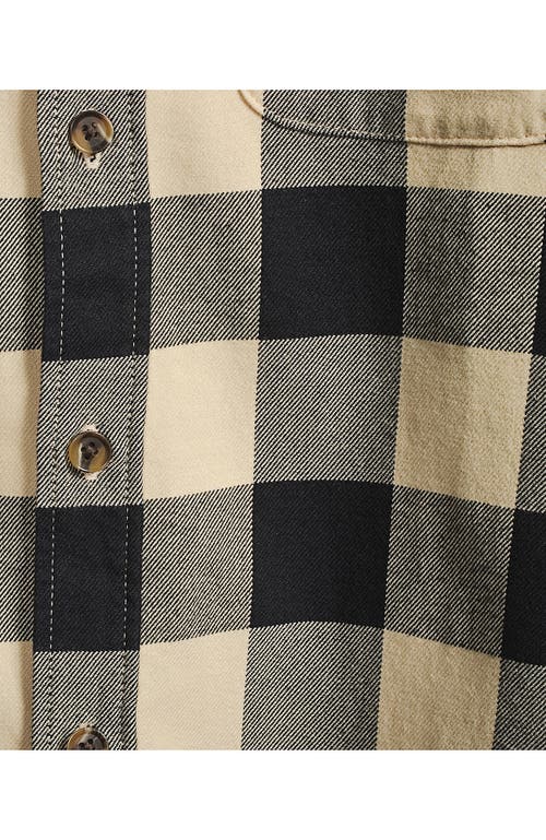 Lands' End Traditional Fit Flagship Flannel Shirt In Brown