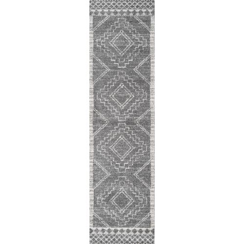 Jonathan Y Amir Moroccan Beni Souk Area Rug In Gray/cream