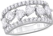 DELMAR Lab Created White Sapphire Ring