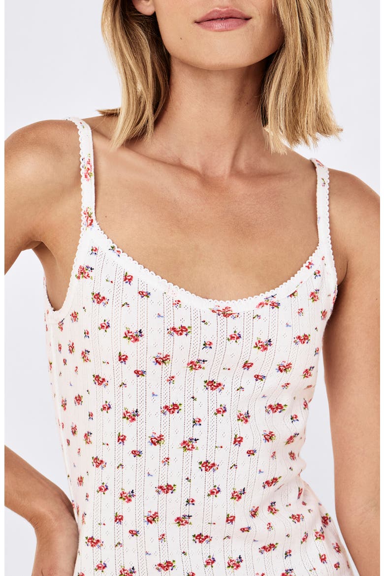 Imogen Print Cotton Pointelle Nightgown, Alternate, color, POSY FLORAL