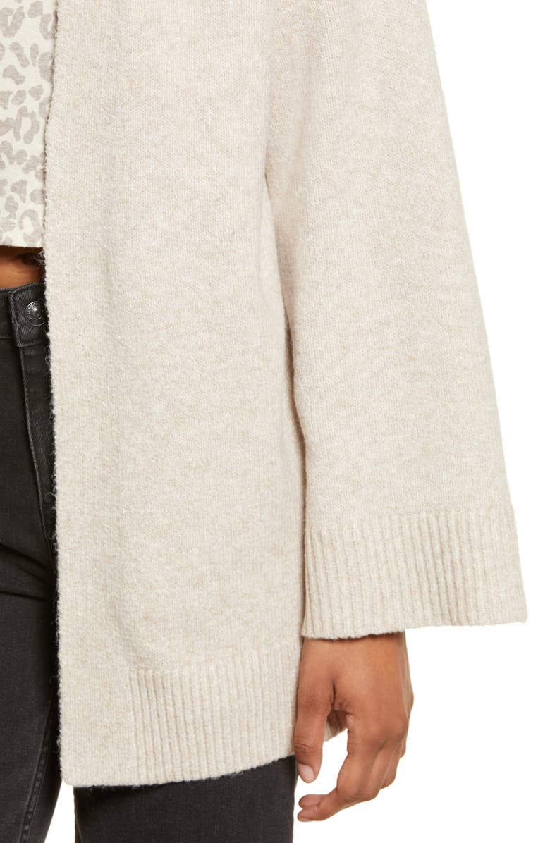 BP. Open Front Cardigan, Alternate, color, Beige Oatmeal Light Heather