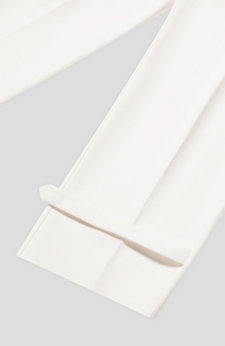 Manière De Voir Danielle Tailored Pleated Cargo Trousers, Alternate, color, Off White