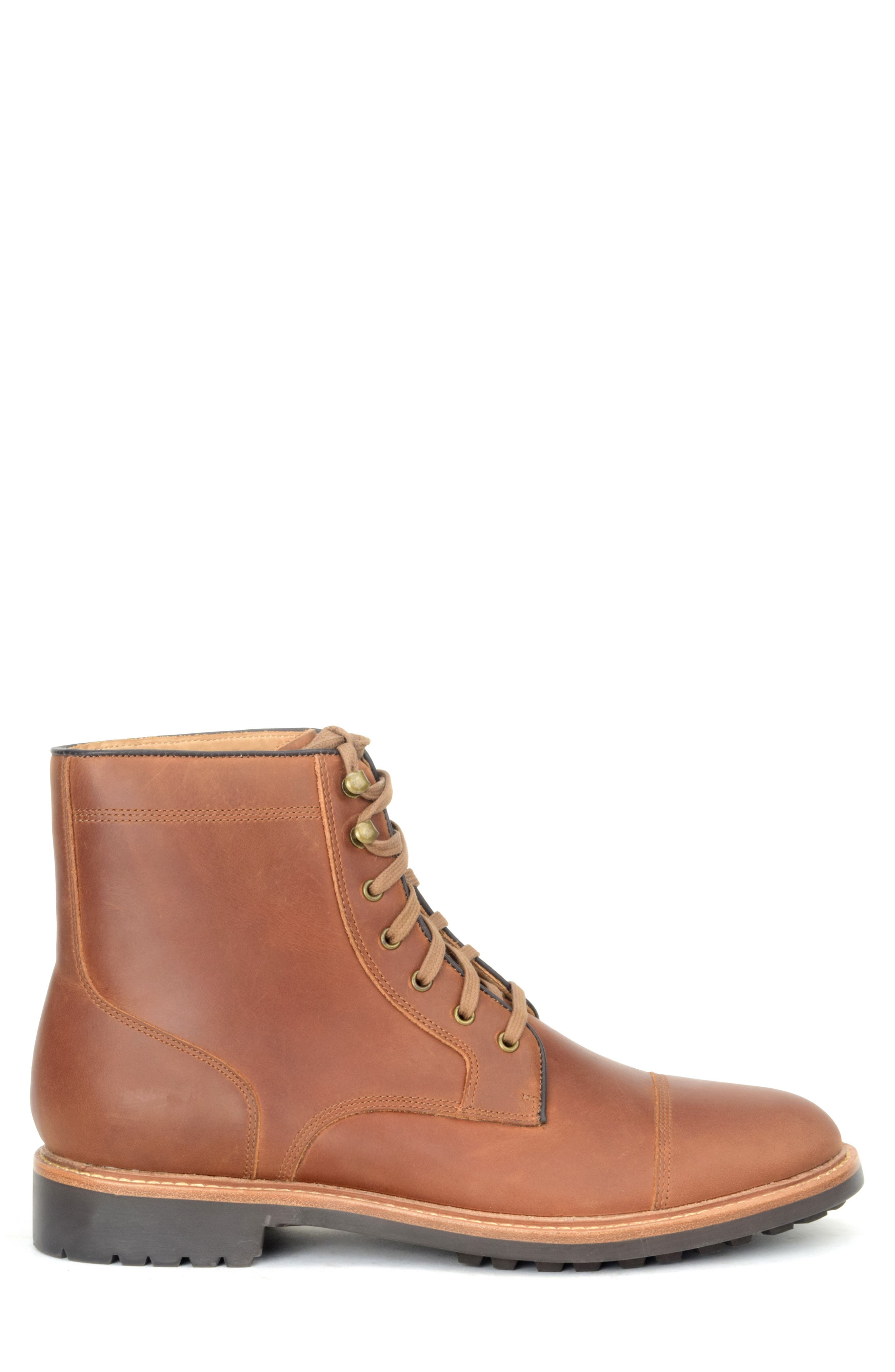 Gresham Lugged Cap Toe Boot, Alternate, color, COGANC