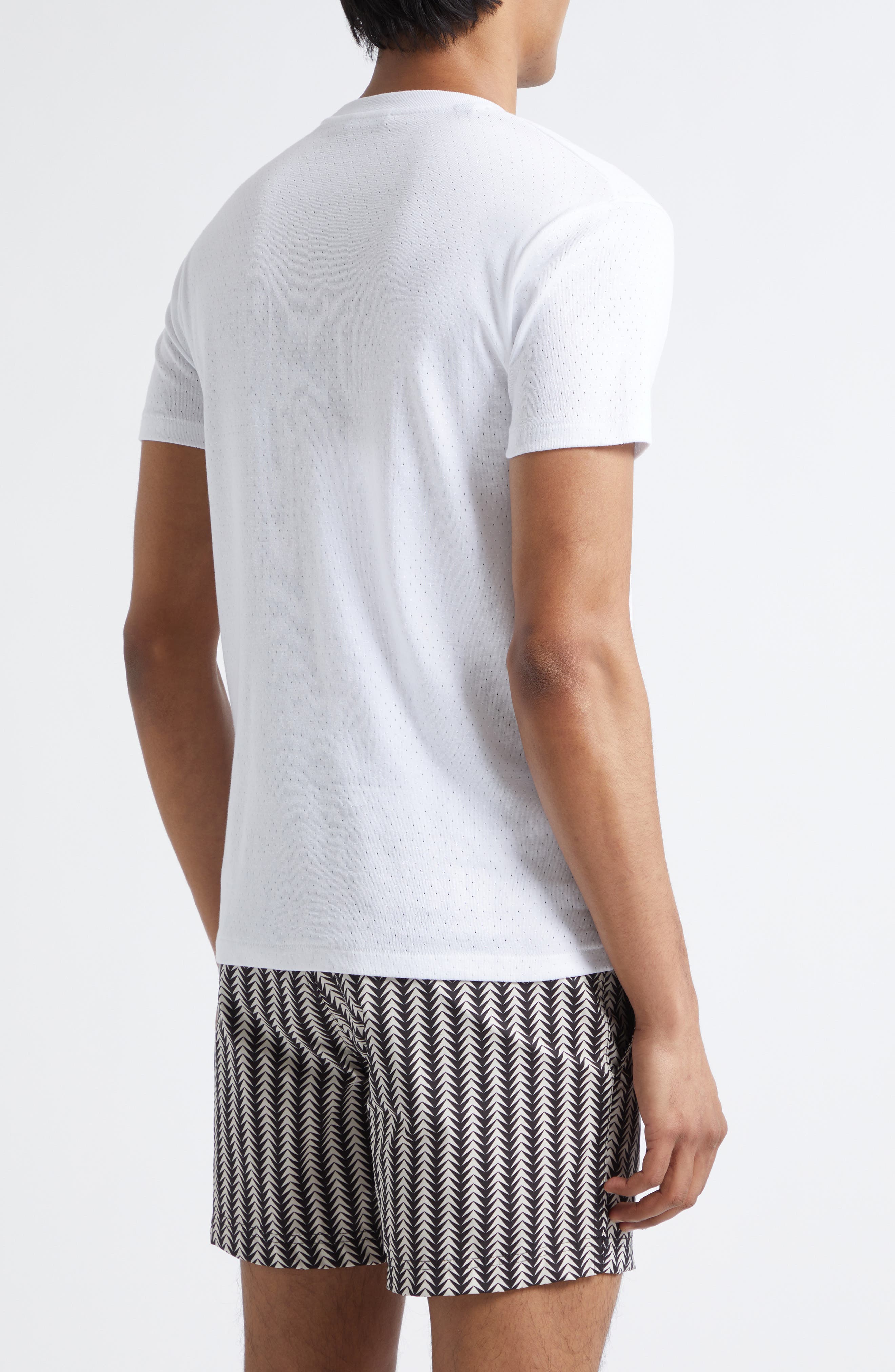 Perforated Rib Crewneck T-Shirt - image 2