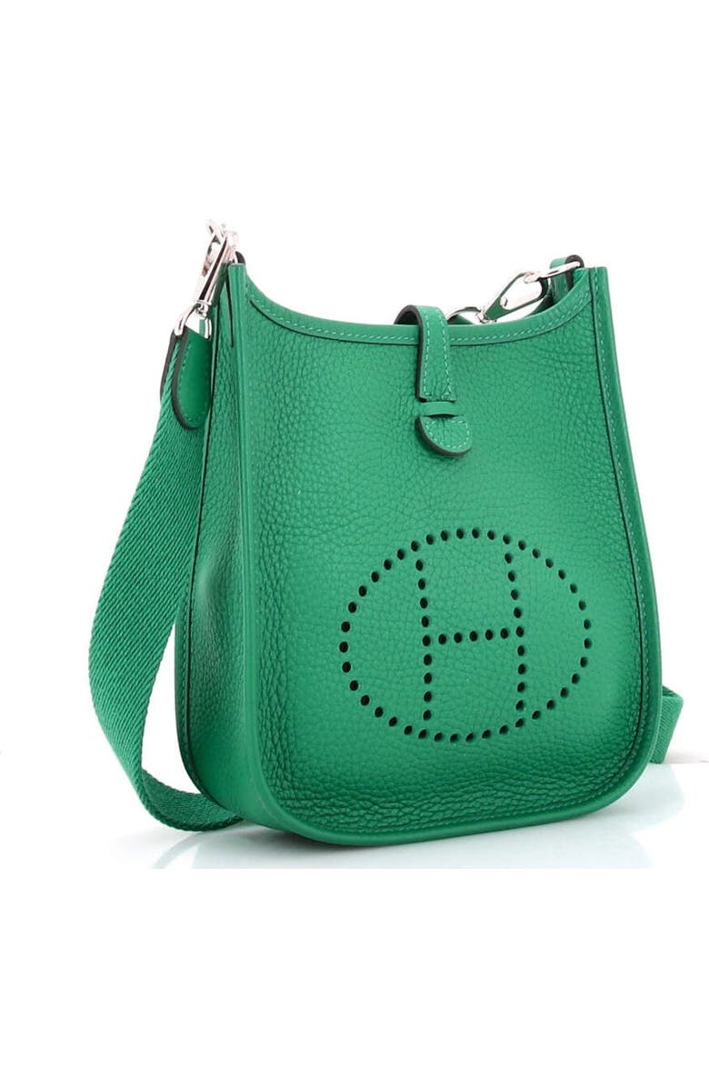 Pre-Owned Hermes Evelyne Bag Gen III Clemence TPM, Alternate, color, Green