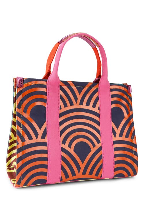 Kurt Geiger London Southbank Cotton Canvas Tote In Multi