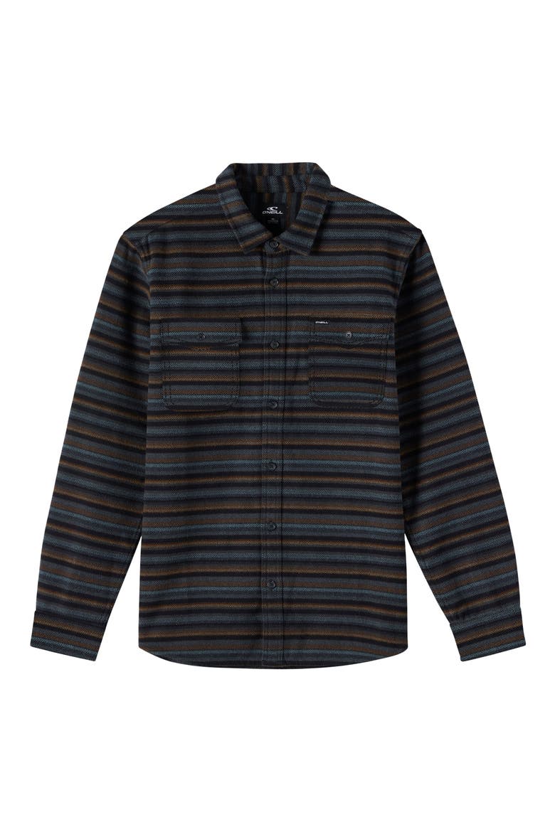 Richmond Flannel Button-Up Shirt, Alternate, color, GRAPHITE