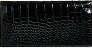 TOM FORD Shiny Croc Embossed Leather Vertical Wallet