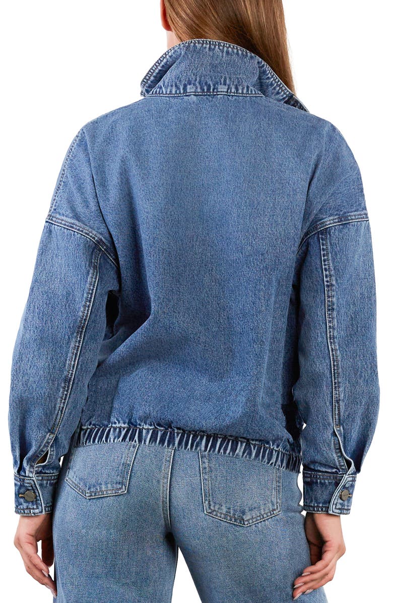 HINT OF BLU Feel Good Denim Jacket, Alternate, color, Great Blue