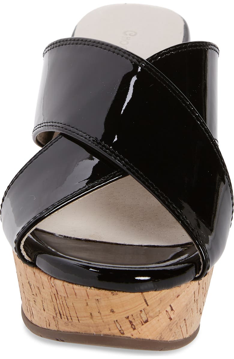 Chocolat Blu Crisscross Wedge Slide Sandal, Alternate, color,