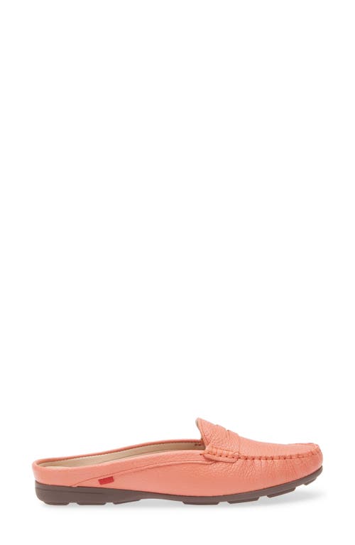 Marc Joseph New York Rosemary Dr Penny Loafer In Coral Grainy