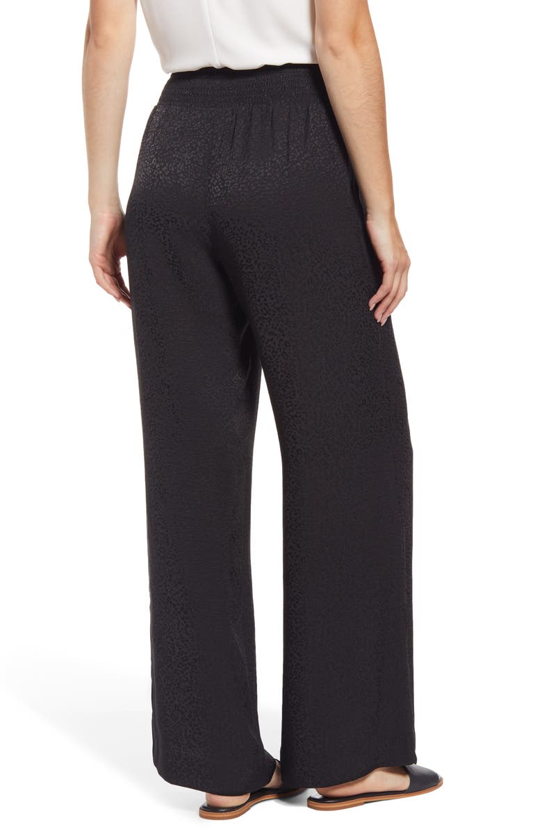 Tommy Bahama Wild One Leopard Jacquard Wide Leg Pants, Alternate, color, 