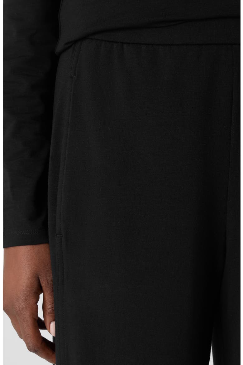 Jersey Ankle Lantern Pants, Alternate, color, BLACK