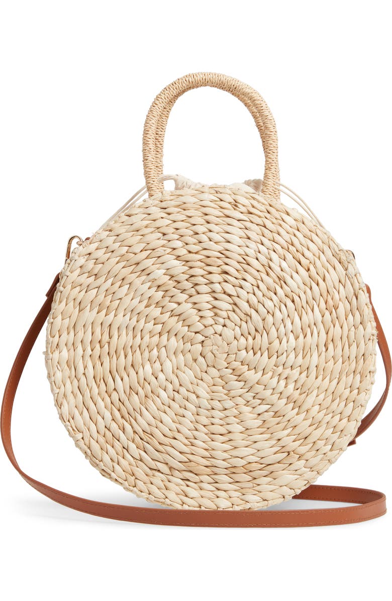 Nordstrom Flamingo Round Satchel, Alternate, color,