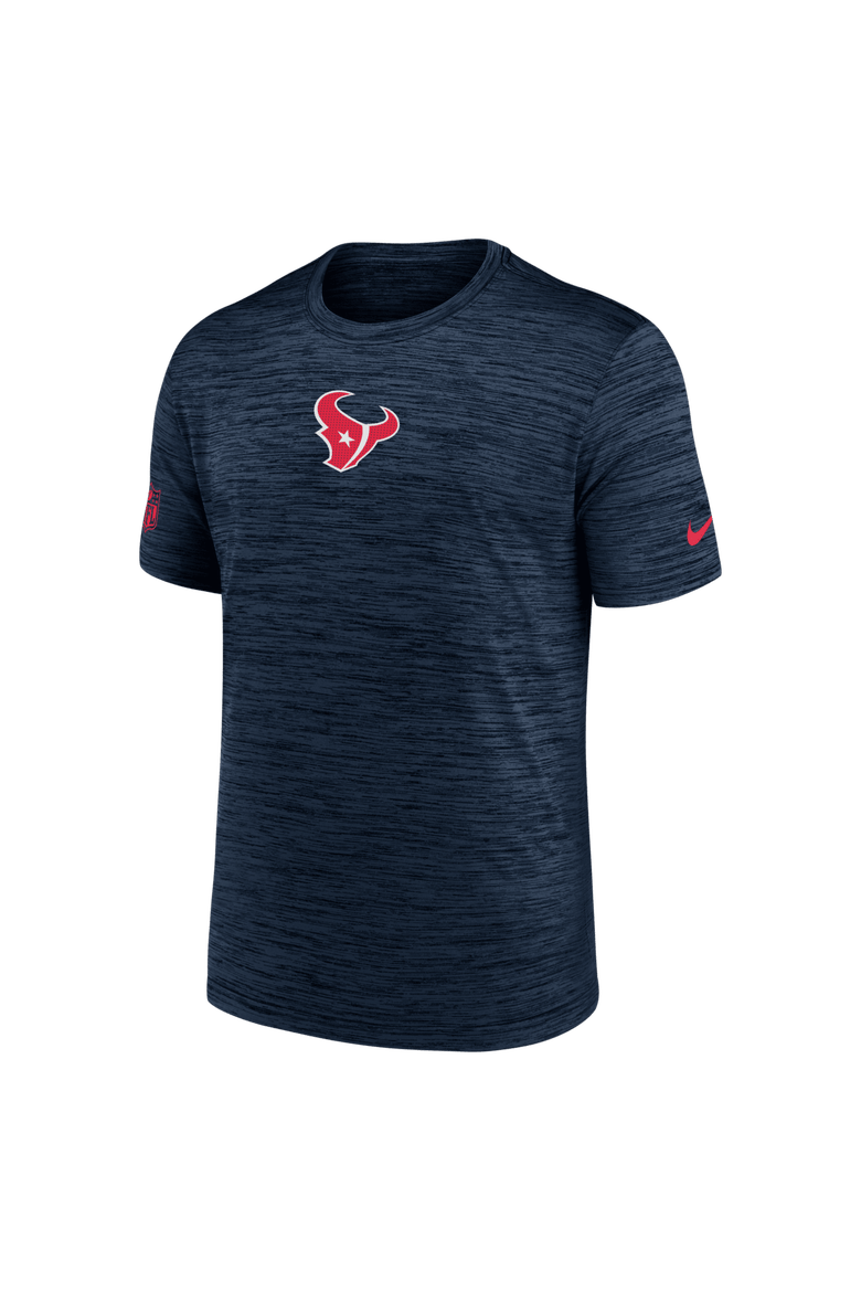 Men's Nike Navy Houston Texans Big & Tall Sideline Velocity Performance T-Shirt, Alternate, color, Navy