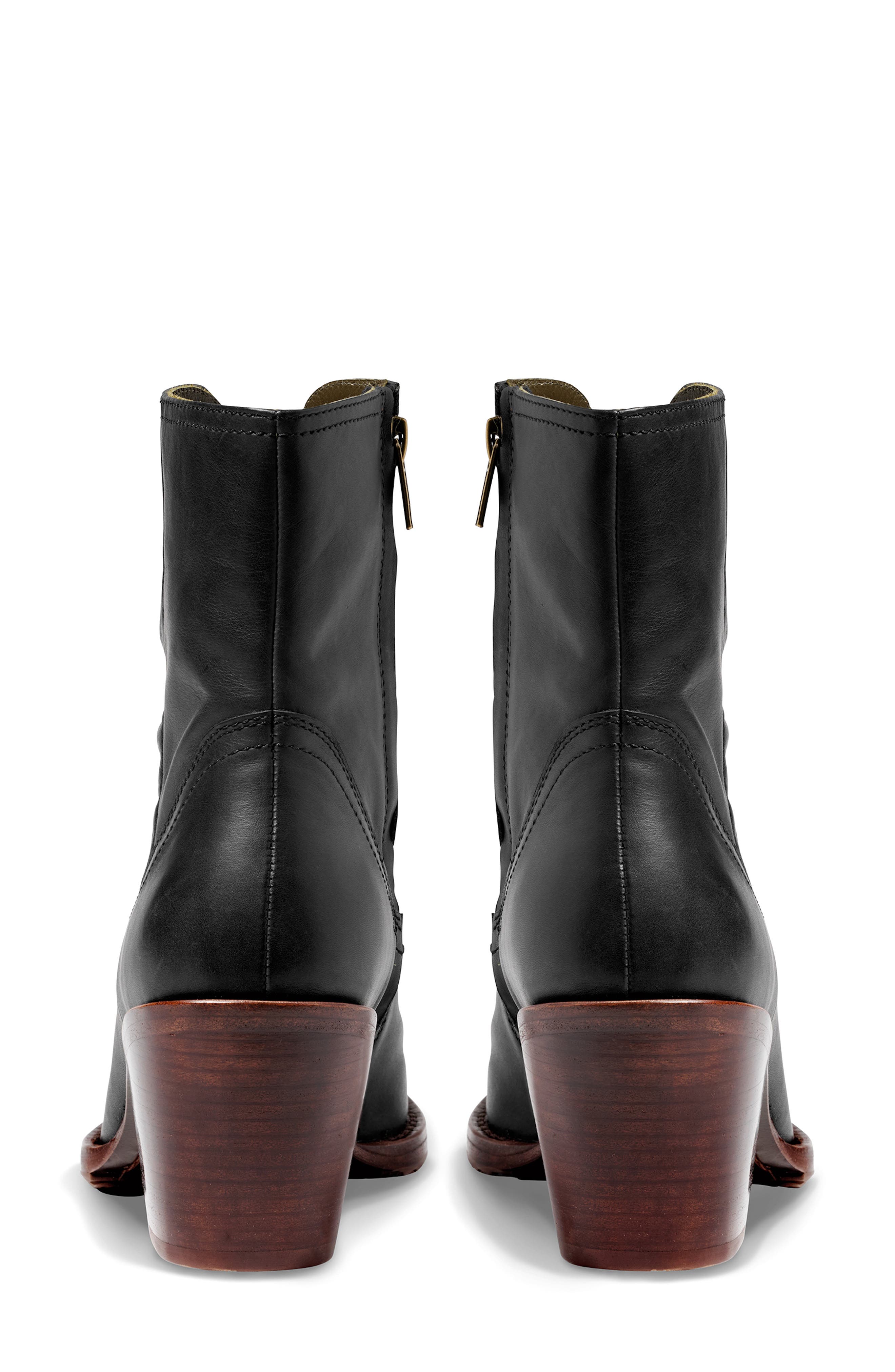 Country Bootie, Alternate, color, BLACK