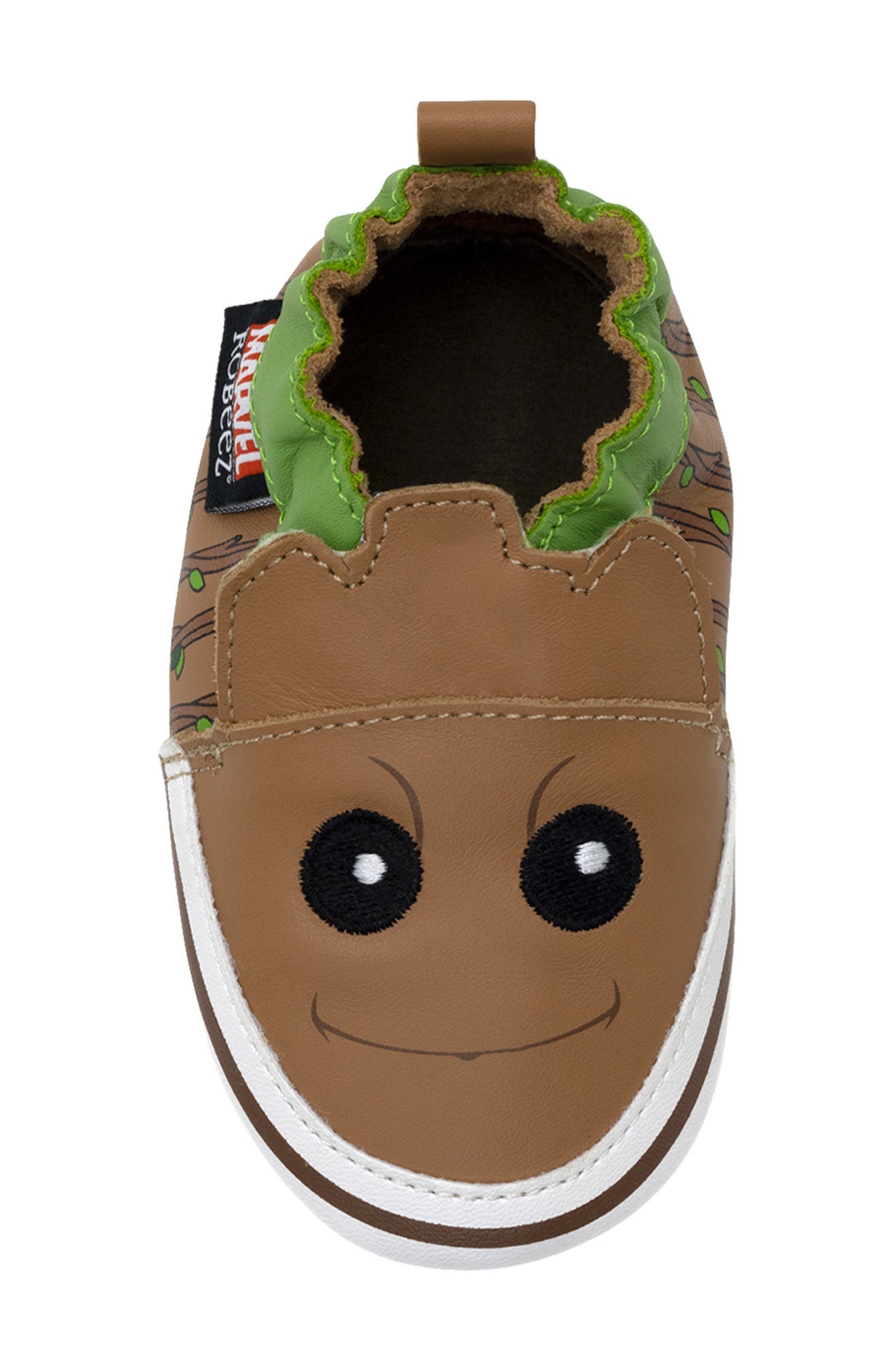 Robeez<sup>®</sup> x Marvel Groot Crib Shoe, Alternate, color, 
