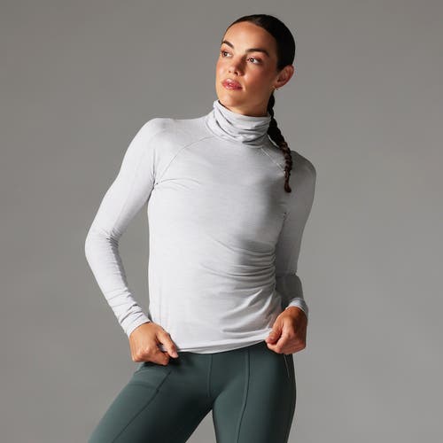 Tavi Brushed Tec Knit Chill Turtle Neck In Gray