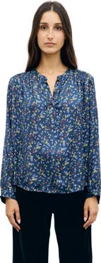 GERARD DAREL Lolita Printed Satin Blouse