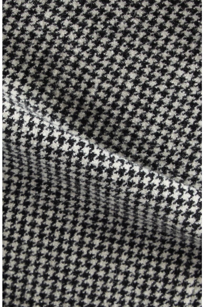 Asymmetrical Draped Wool Blend Jacket, Alternate, color, HOUNDSTOOTH