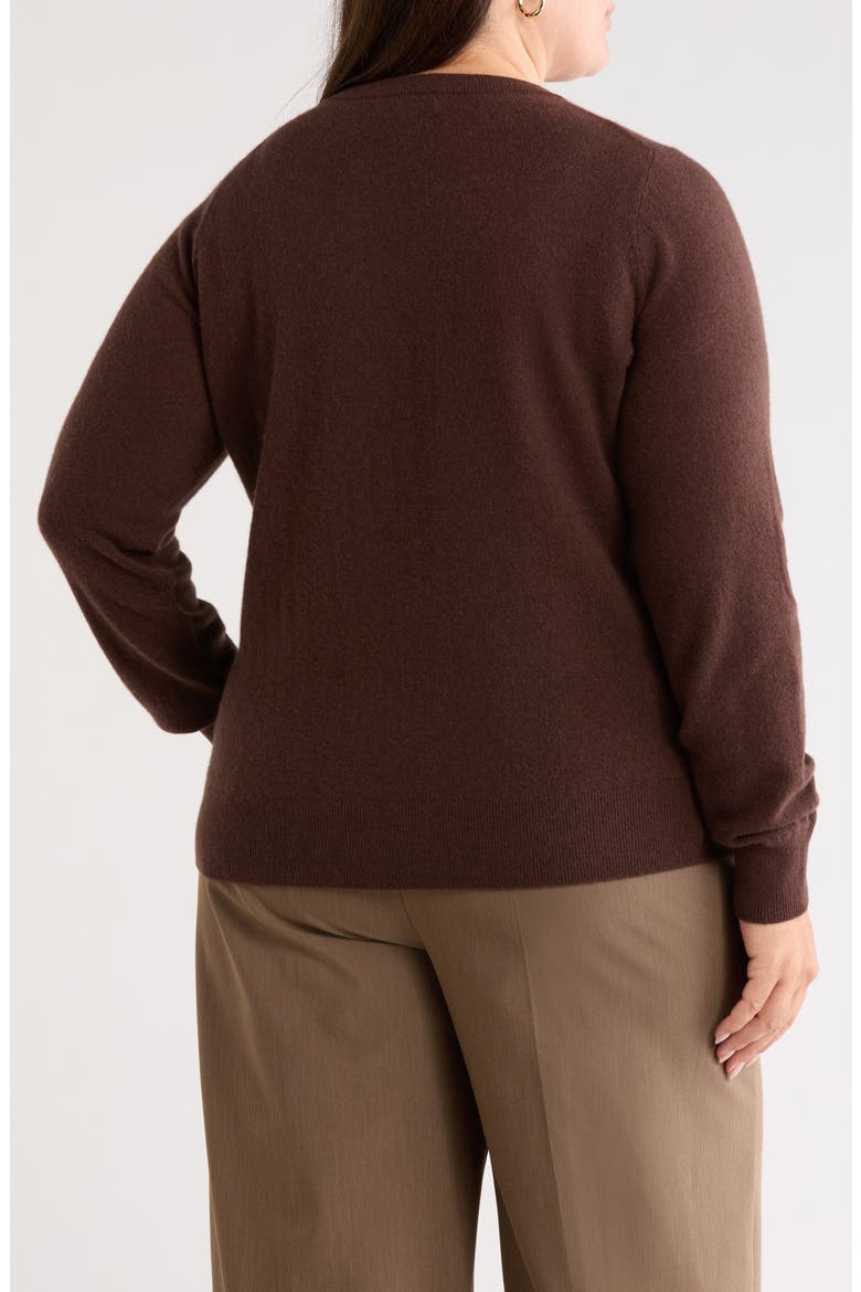 Cashmere Crewneck Sweater, Alternate, color, BROWN MOLE