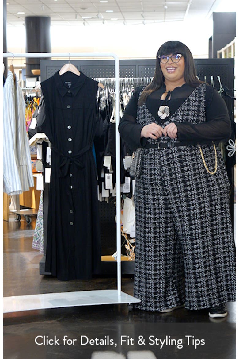 Tie Waist Sleeveless Maxi Shirtdress video