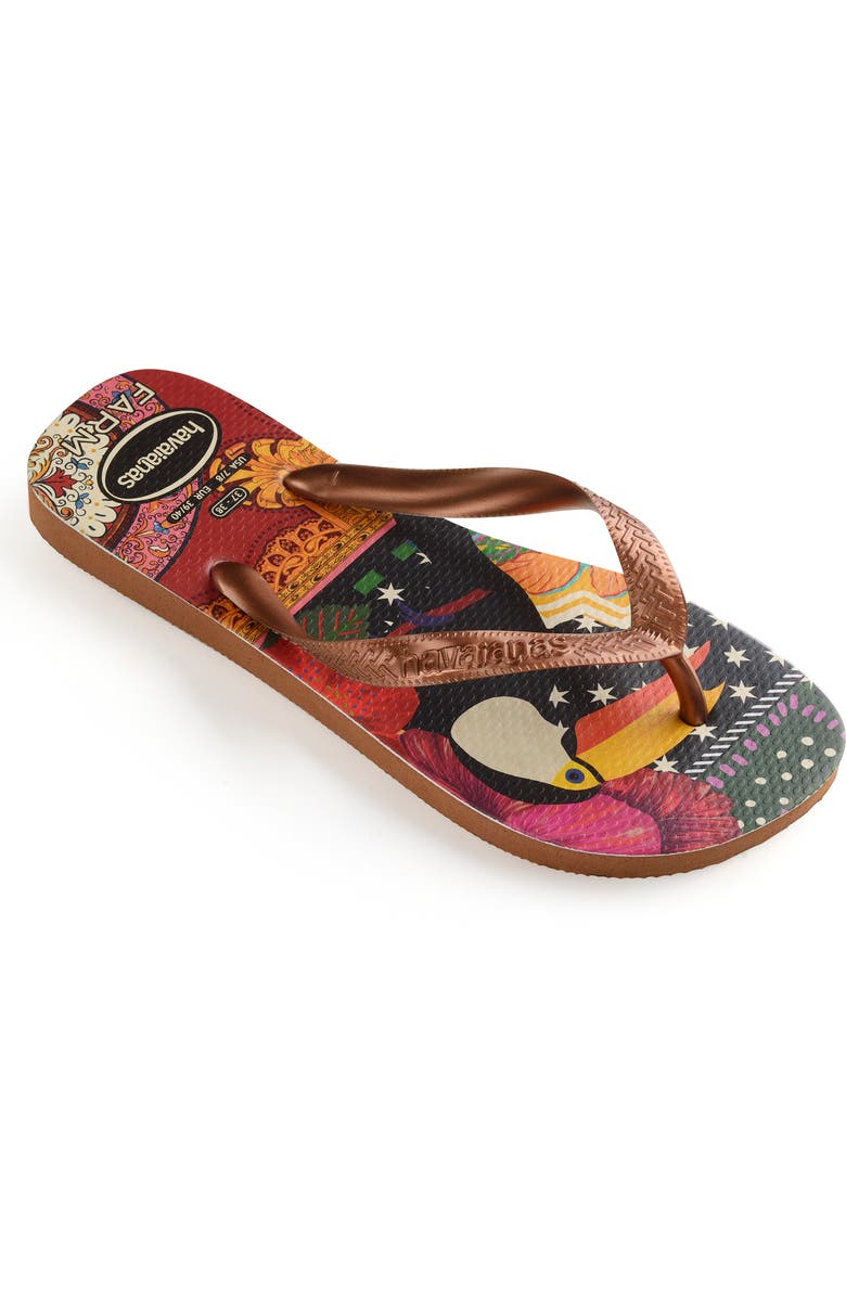 Havaianas Farm Toucan Flip Flop, Alternate, color,