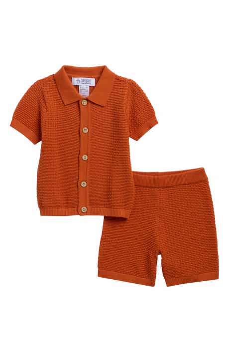 Polo Sweater & Shorts Set