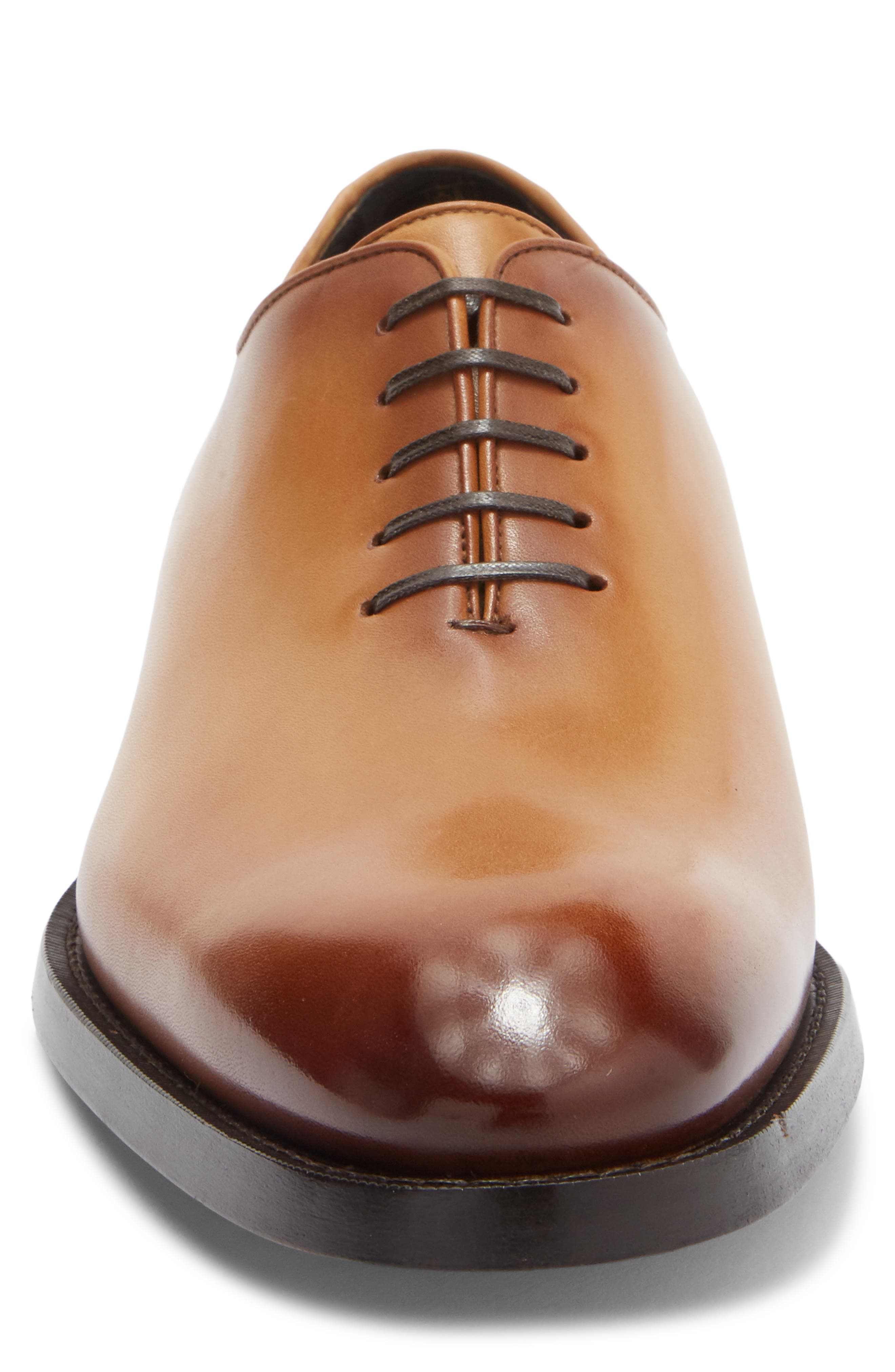 BOSS Rill Leather Oxford, Alternate, color, Med Brown