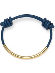 Lady Grey Leather Bond Bracelet