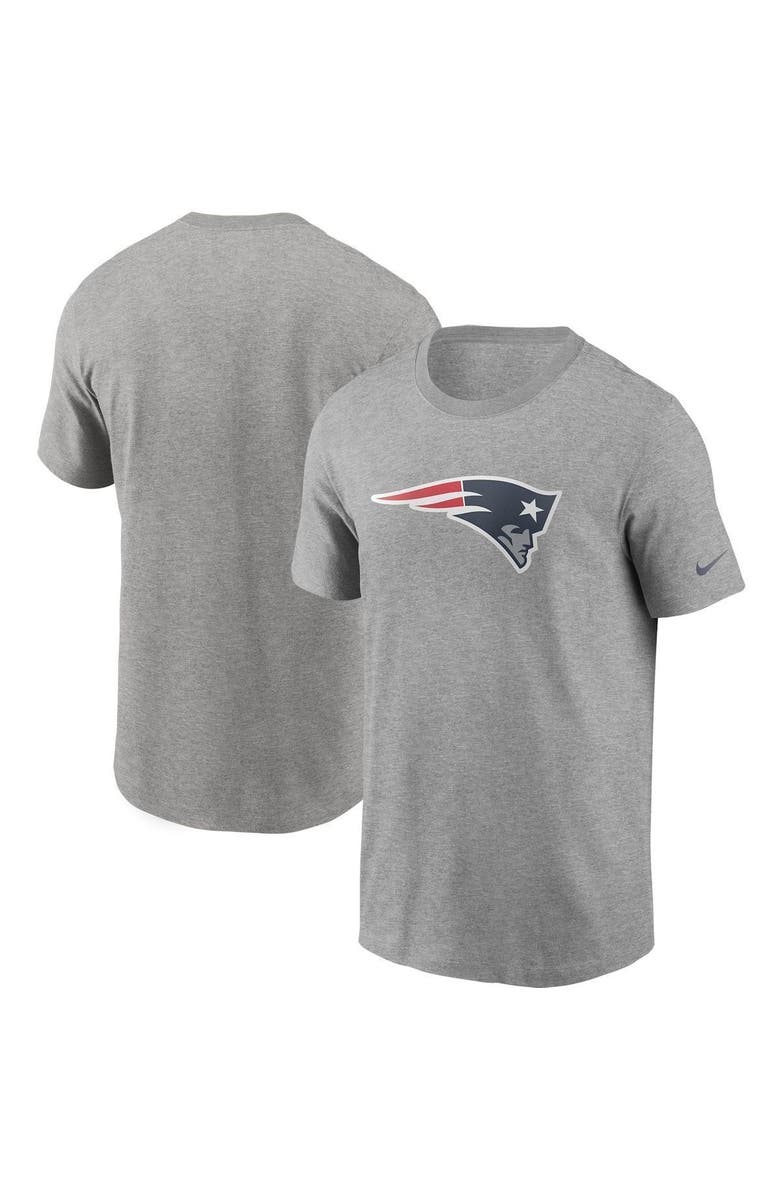 Nike Men's Nike Heathered Gray New England Patriots Primary Logo T-Shirt, Alternate, color, Heather Gray