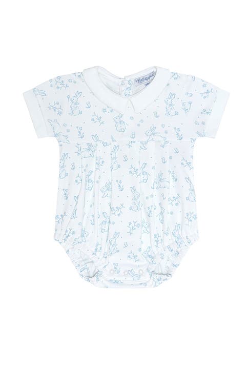 Blue Bunny Toile Bubble - Baby