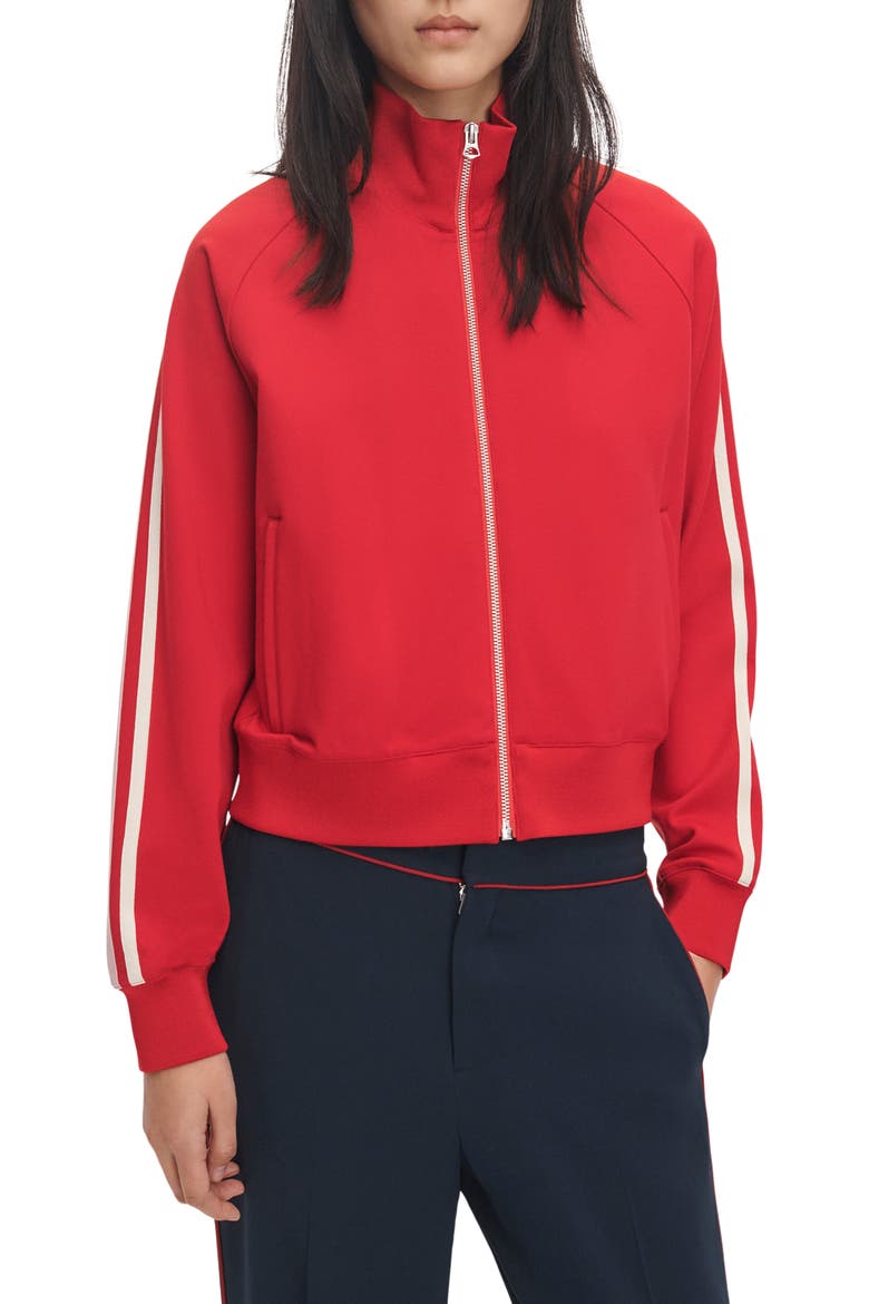 Irina Ponte Track Jacket, Alternate, color, RED MULTI