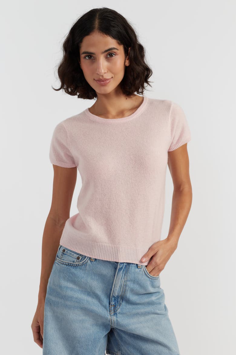 Air Pure Cashmere T-Shirt, Main, color, Soft Pink