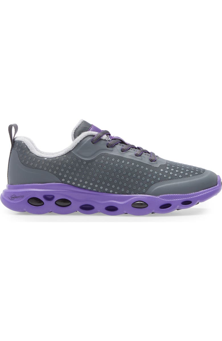 ara Montclair Sneaker, Alternate, color, Graphite / Purple