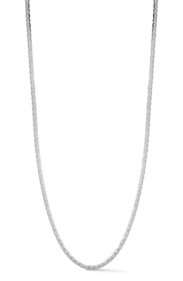 Yield of Men Men's 4mm Mariner Chain Necklace, Main, color, Silver