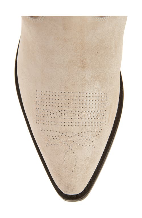 Golden Goose Wish Star Short Western Boot In Butter