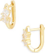 ARGENTO VIVO Cubic Zirconia Huggie Hoop Earrings