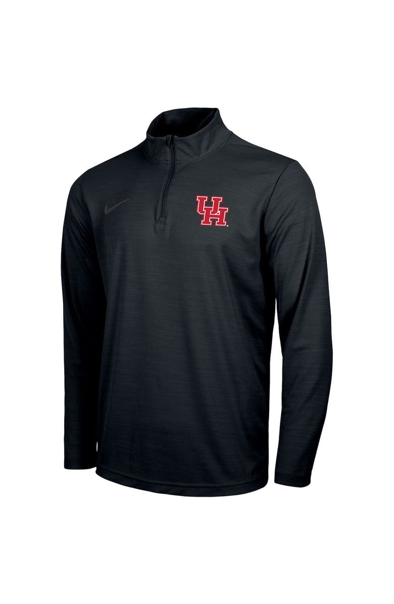 Nike Houston Cougars Nike Intensity Performance Quarter-Zip Pullover Jacket - Black, Alternate, color, 