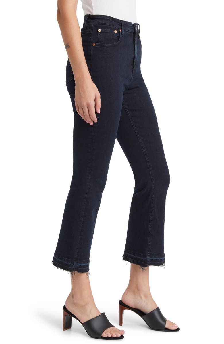 Closed Hi-Sun Release Hem High Waist Crop Flare Jeans, Alternate, color, Blue/ Black