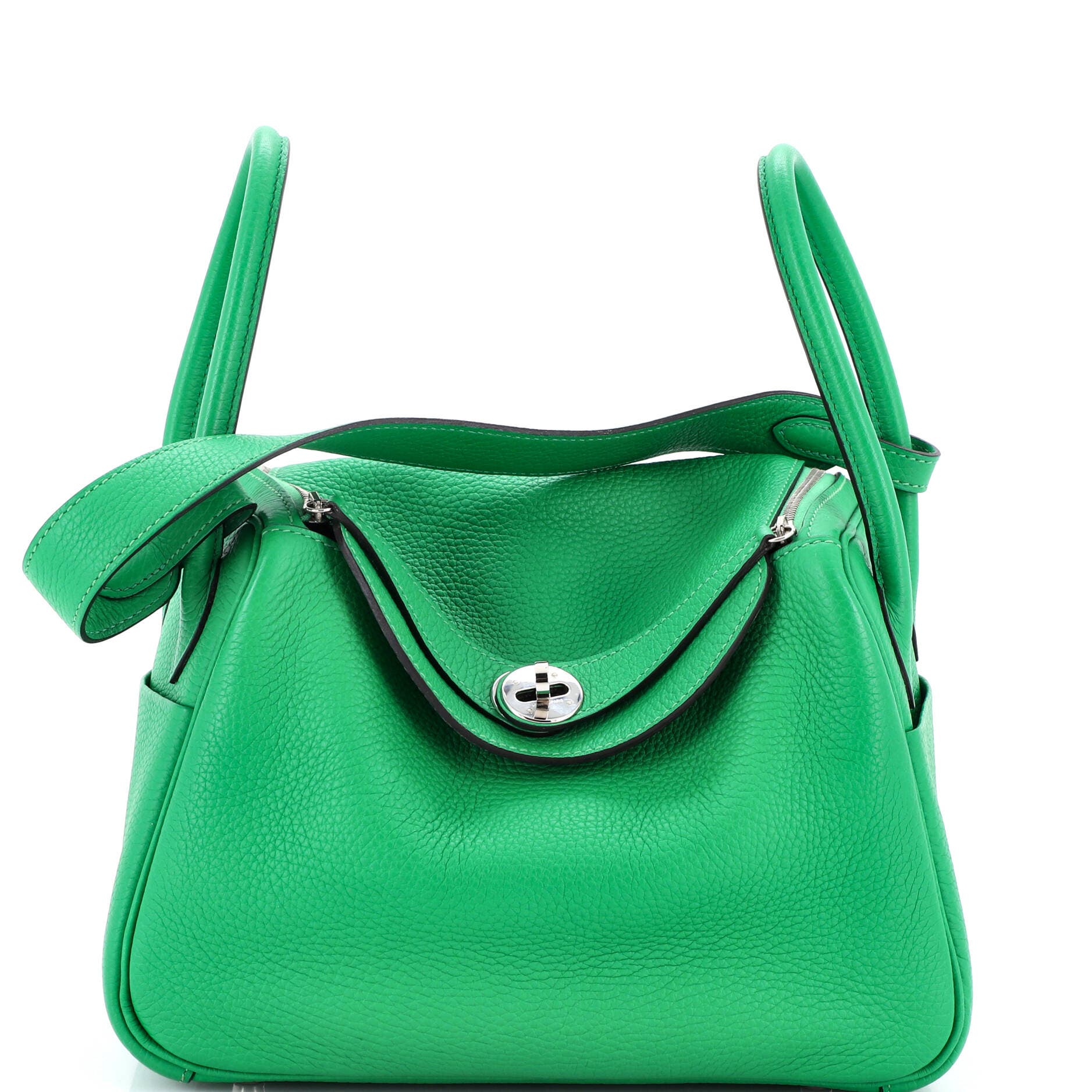 Pre-Owned Hermes Lindy Bag Clemence 26, Main, color, Green
