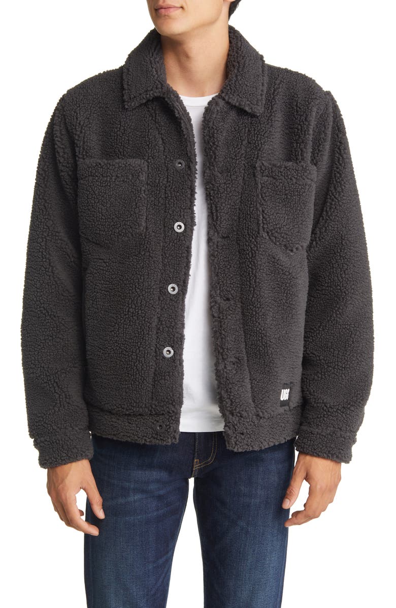 UGG<sup>®</sup> Janson Faux Shearling Trucker Jacket, Main, color, 