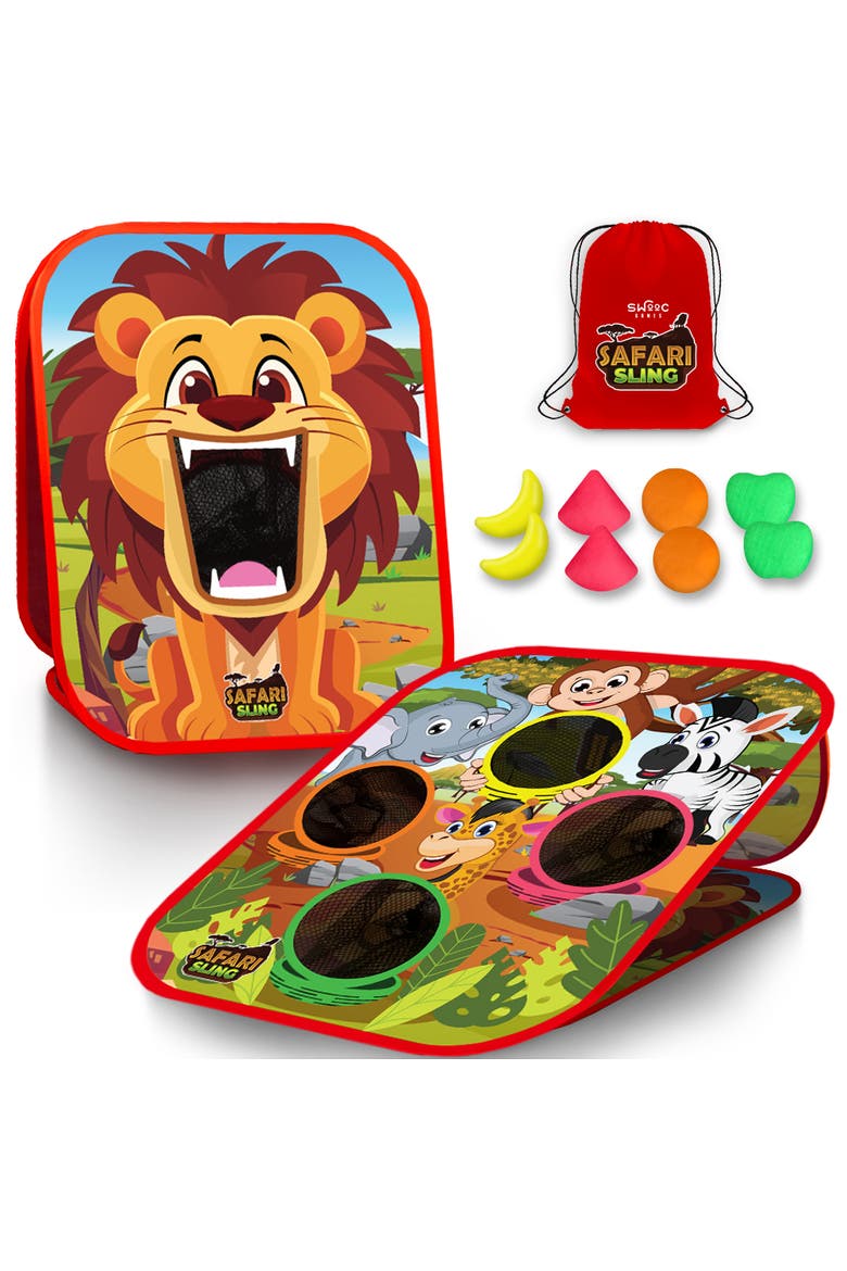 Safari Sling | 2-in-1 Bean Bag Toss Game for Kids, Main, color, Multicolored