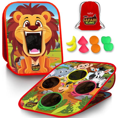 Safari Sling | 2-in-1 Bean Bag Toss Game for Kids