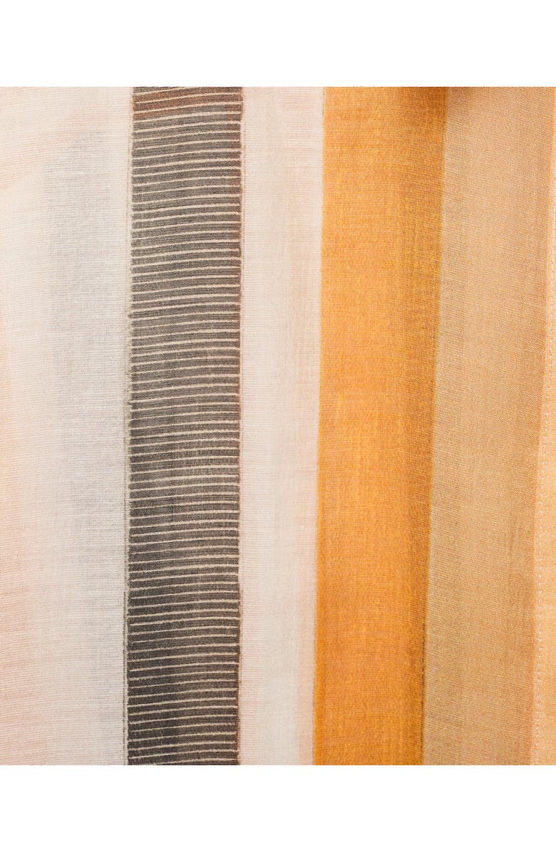 MANGO Striped Button-Up Shirt, Alternate, color, Off White