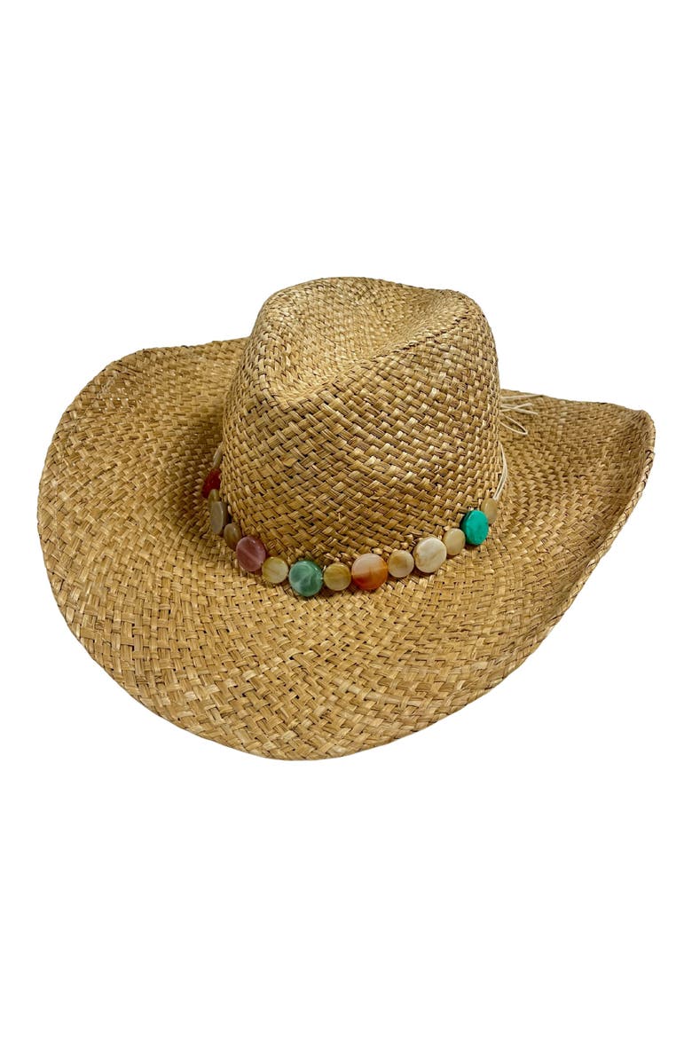 Straw Cowboy Hat, Main, color, NATURAL