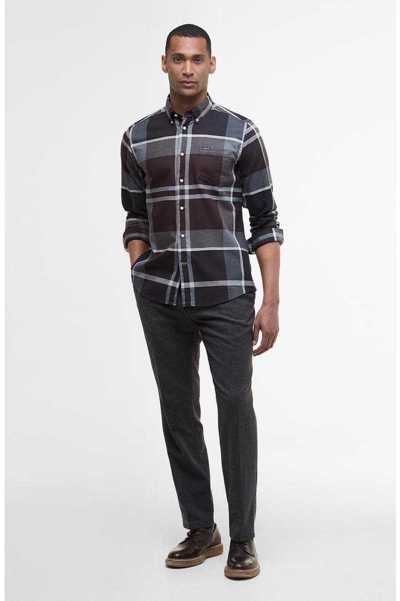 Dunoon Plaid Slim Fit Button-Down Shirt, Alternate, color, MIDNIGHT OAK TARTAN